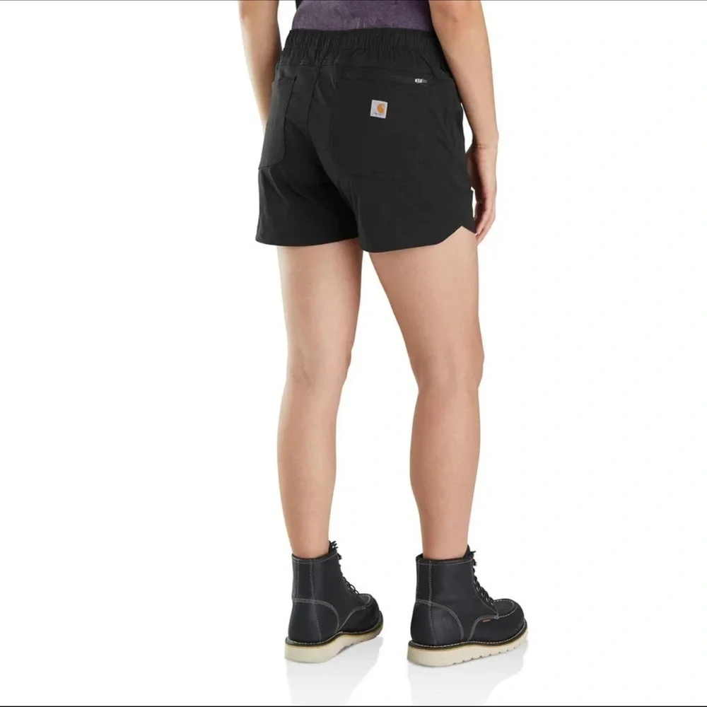 Carhartt Force Relaxed Fit Ripstop 5-Pocket Work Shorts‎ In Black Women's Sz XXL